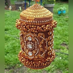 Handcrafted Indian evening bag for women.